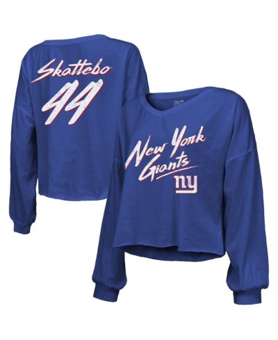 Majestic Threads Женская футболка с длинным рукавом New York Giants