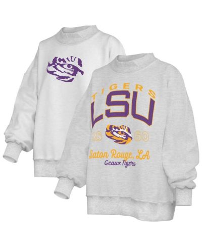 Pressbox Женская толстовка LSU Tigers, серая меланж