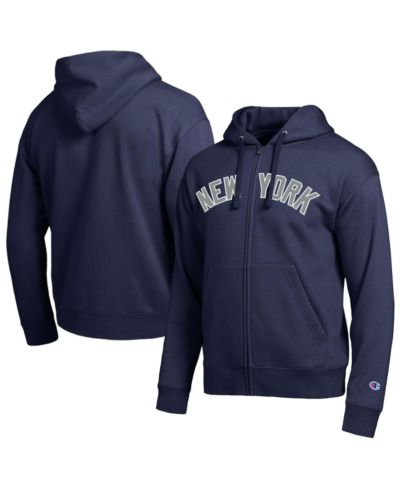 Худи Champion Men's New York Yankees Navy All-Star Wordmark Full-Zip