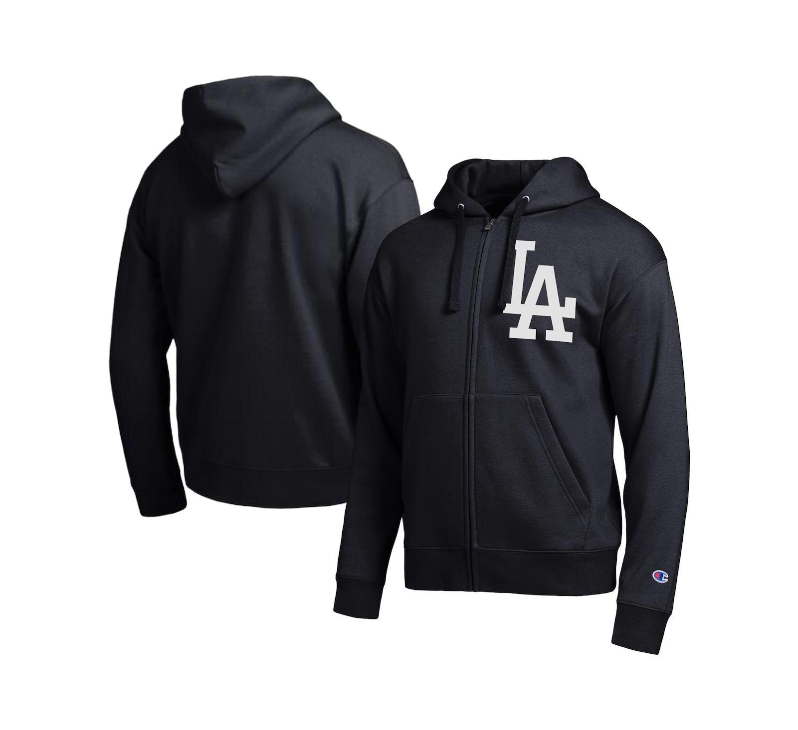 Champion Men's Black Los Angeles Dodgers All-Star Full-Zip Hoodie