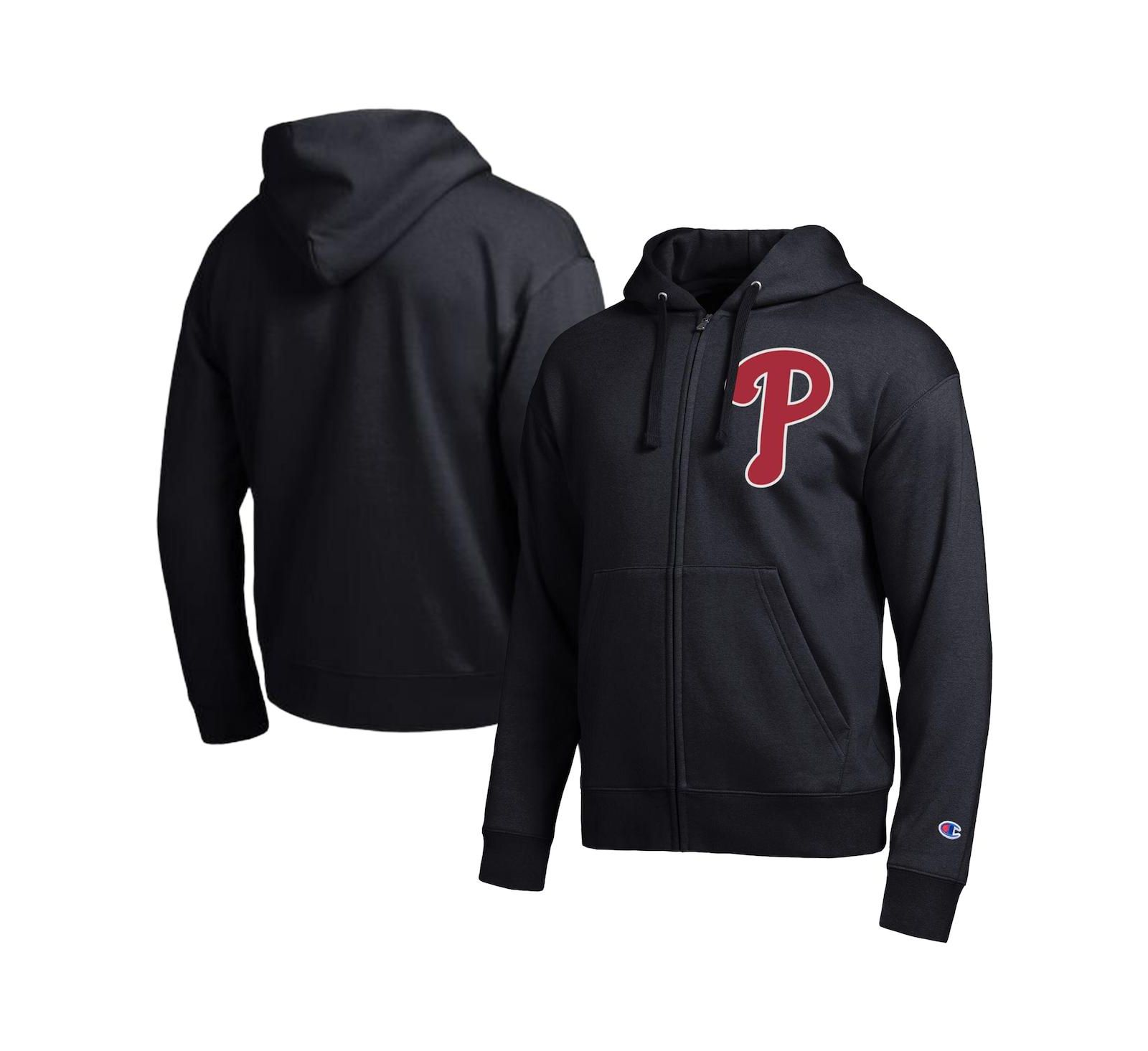 Champion Men's Black Philadelphia Phillies All-Star Full-Zip Hoodie