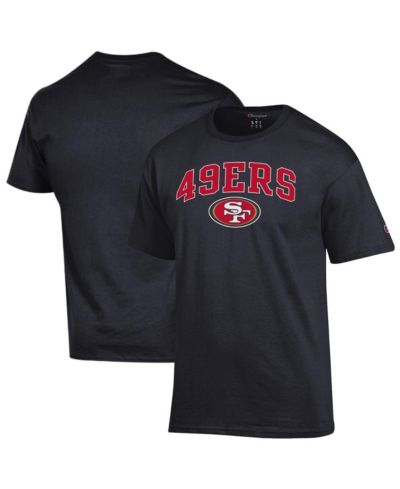 Champion Men's Black San Francisco 49ers Arch Over Logo T-Shirt