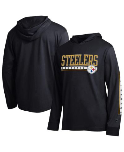 Champion Мужская черная футболка-худи Pittsburgh Steelers All Star