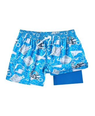 Chubbies Мужские плавки для плавания Blue Detroit Lions Game Day Fit Classic Lined