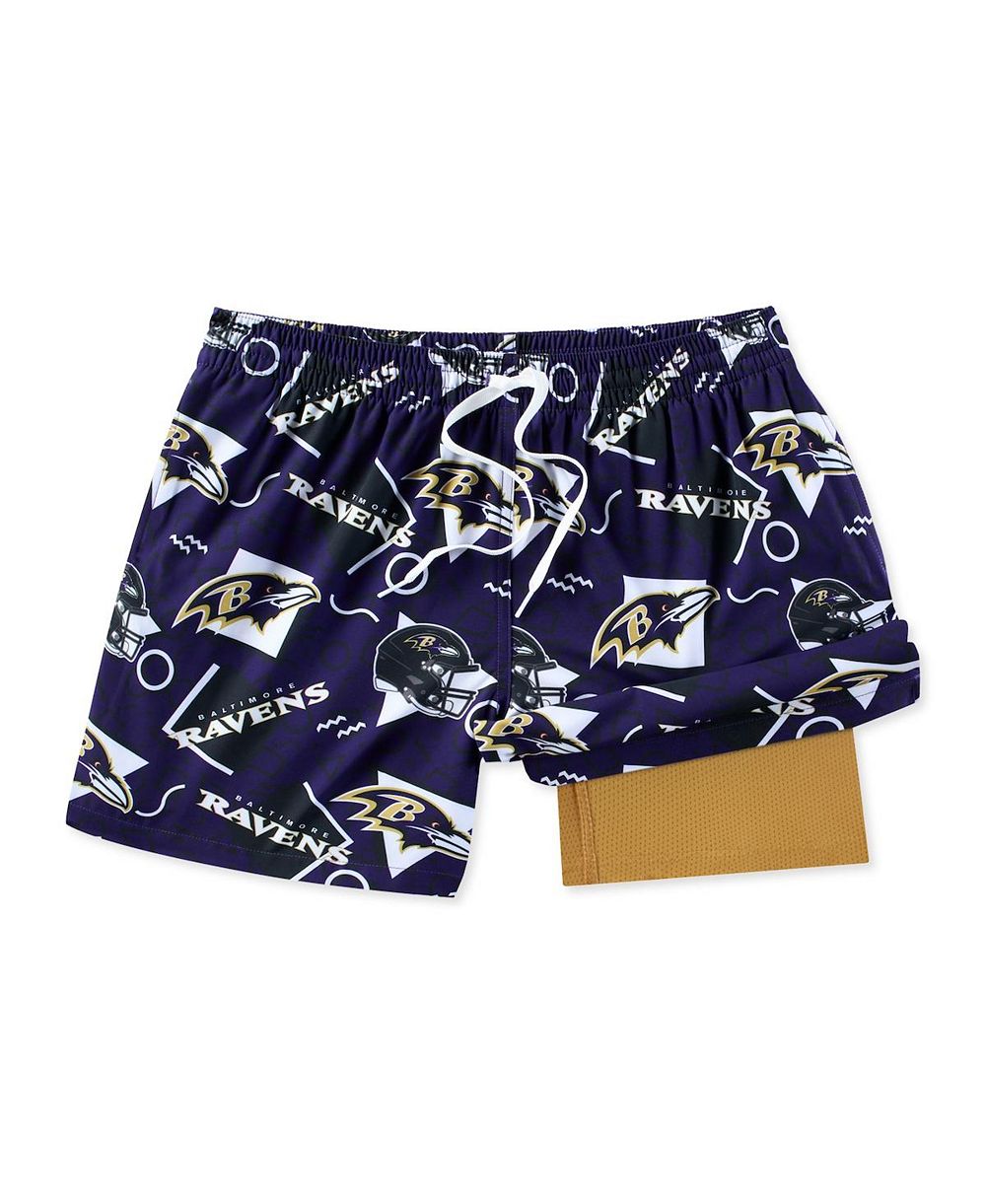 Мужские плавательные шорты Chubbies Purple Baltimore Ravens Game Day Fit Classic Lined