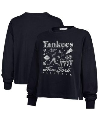 Женская футболка '47 Brand New York Yankees Team Collage Sydney, темно-синяя
