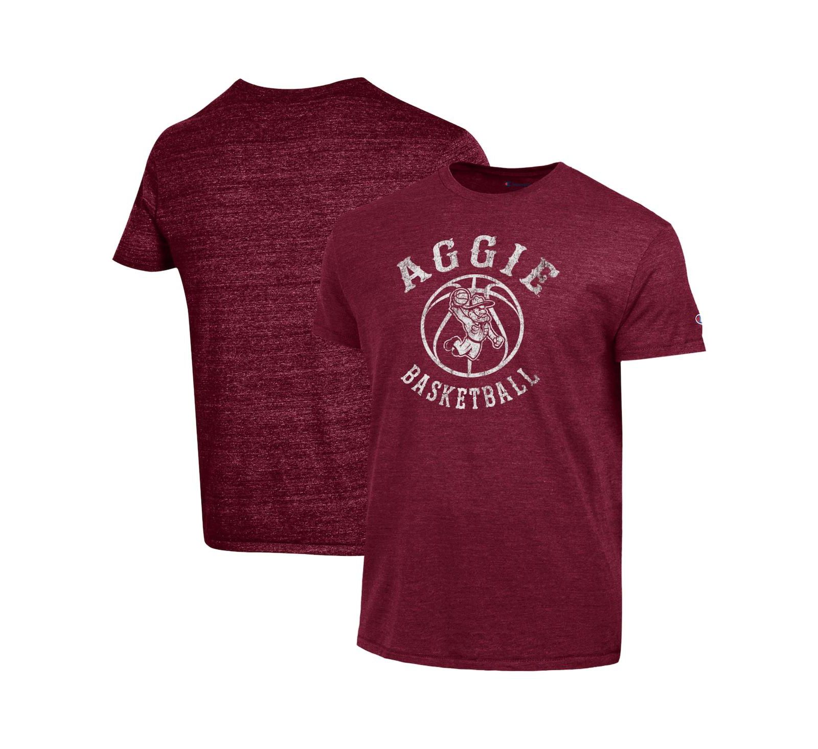 Мужская футболка Champion Maroon Texas A&M Aggies Ol' Sarge Basketball Tri-Blend