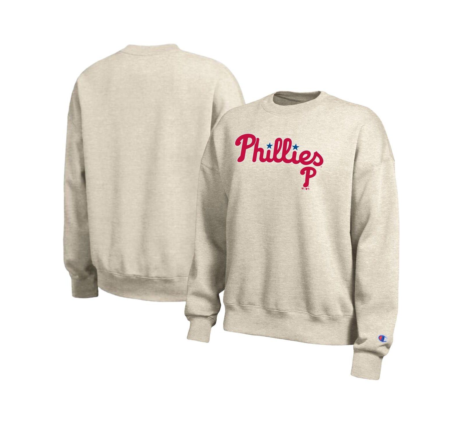 Champion Женский Oatmeal Philadelphia Phillies All-Star Sweatshirt
