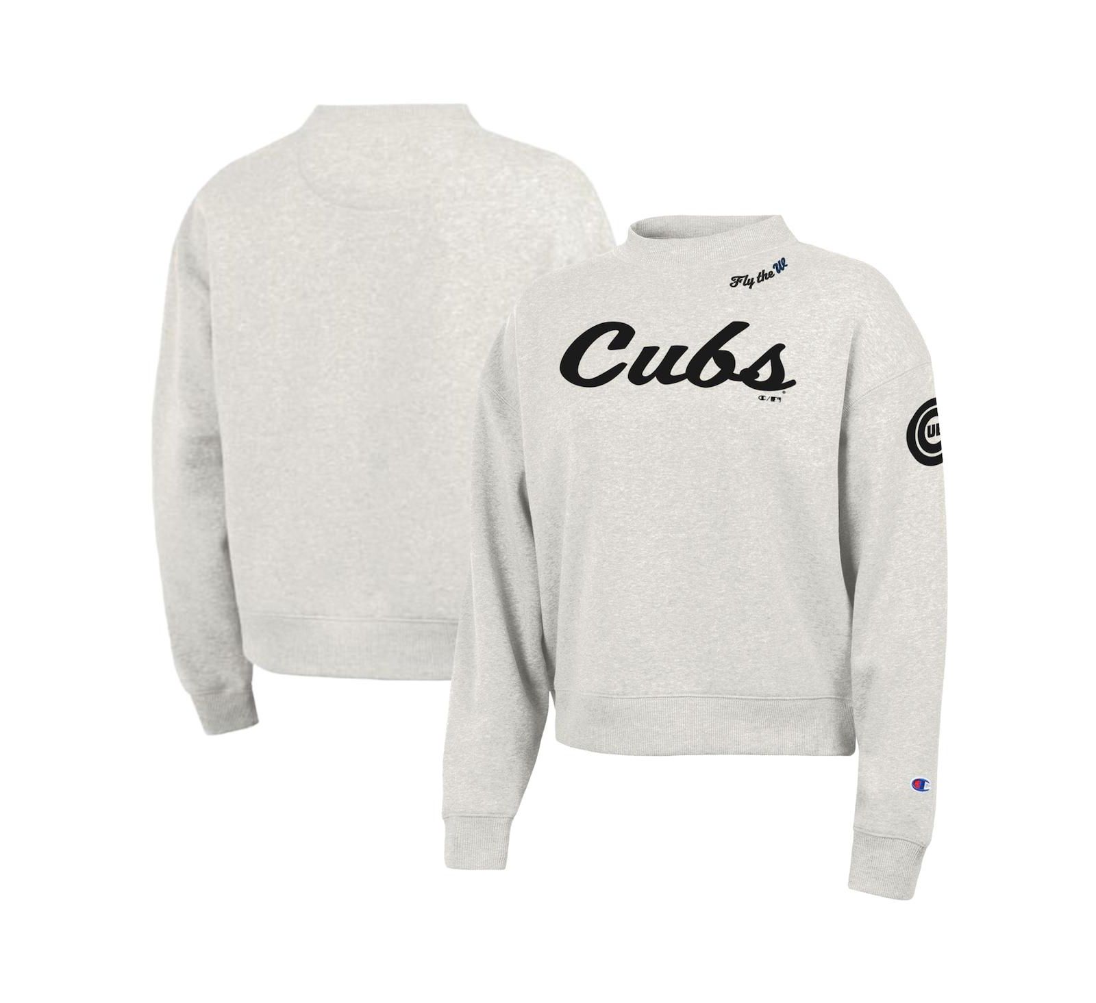 Champion Женский серый свитшот Chicago Cubs Triumph Tri-Blend