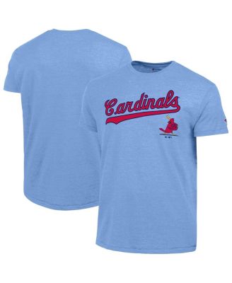 Футболка Champion Men's Light Blue St. Louis Cardinals Tri-Blend