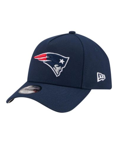 New Era мужская и женская кепка 9FORTY A-Frame регулируемая Navy New England Patriots Throwback Flair