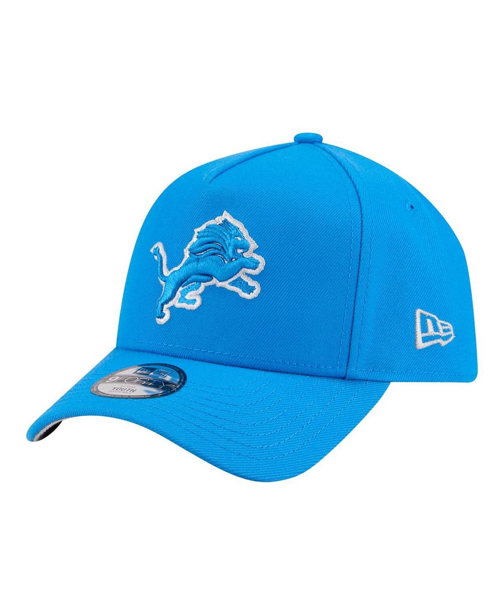 Детская кепка New Era Blue Detroit Lions 9FORTY A-Frame Adjustable