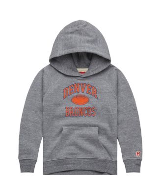 Детская толстовка Homage Denver Broncos Gridiron Tri-Blend в цвете Gray