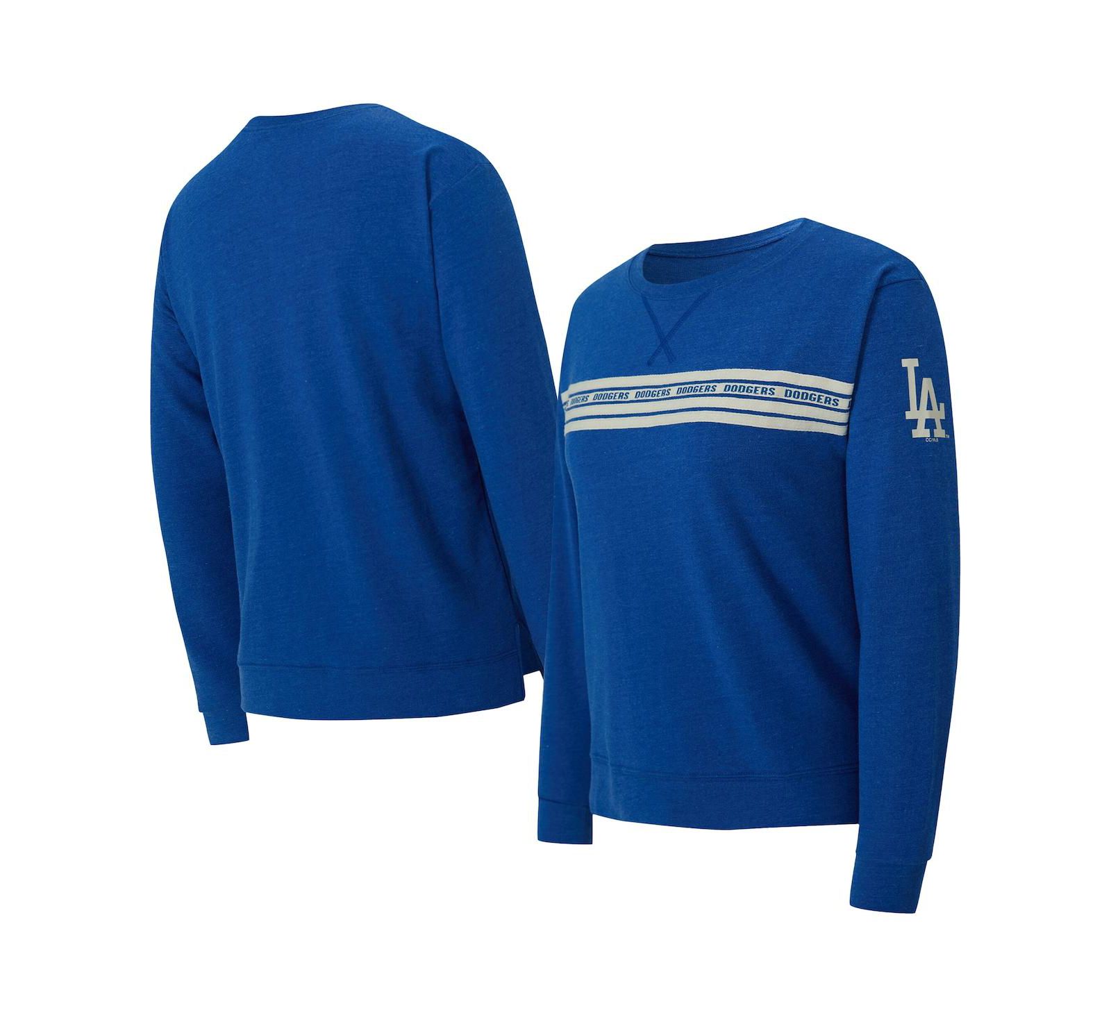 Женская футболка Concepts Sport Royal Los Angeles Dodgers Birch French Terry Long Sleeve