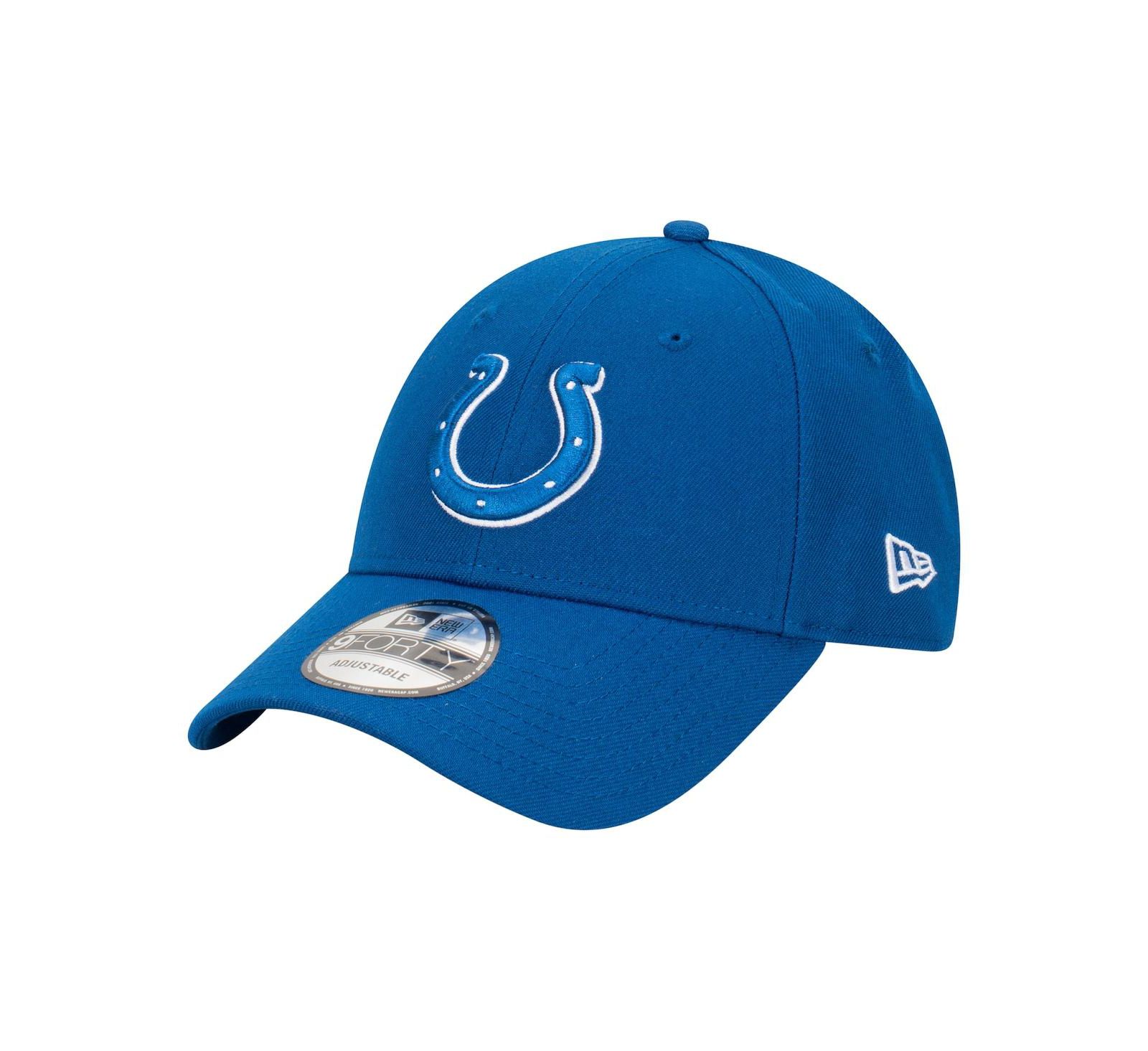 New Era Men's Royal Indianapolis Colts Core Team 9FORTY Adjustable Hat