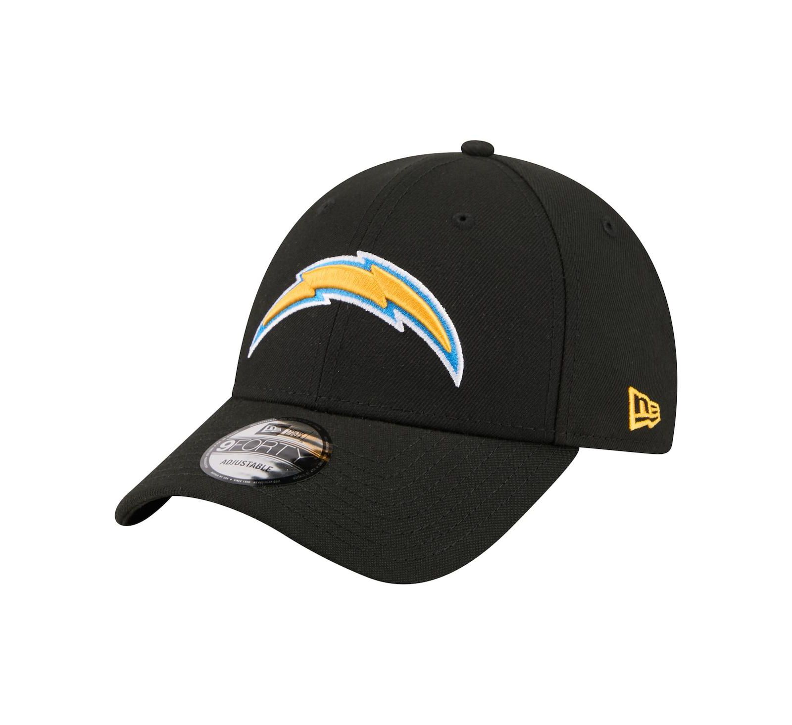 Мужская кепка New Era Los Angeles Chargers Core Team 9FORTY регулируемая черная
