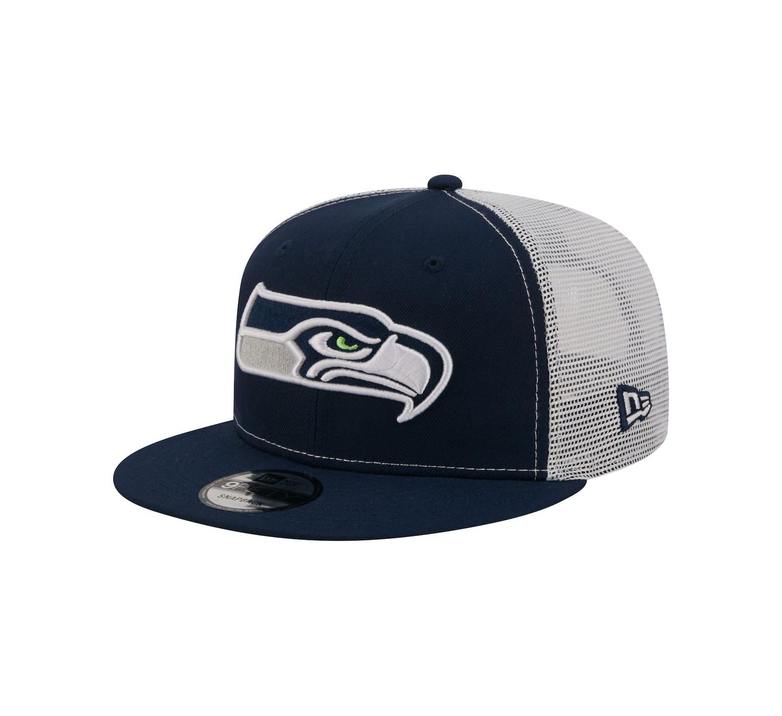 Мужская бейсболка New Era Seattle Seahawks Core Team 9FIFTY Trucker
