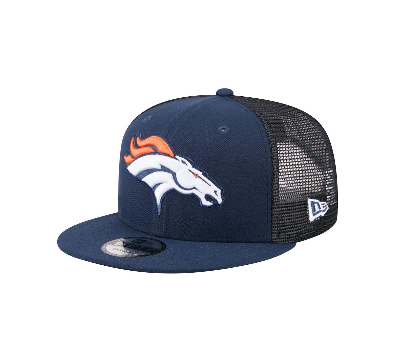Мужская кепка New Era Navy Denver Broncos Core Team 9FIFTY Trucker Snapback
