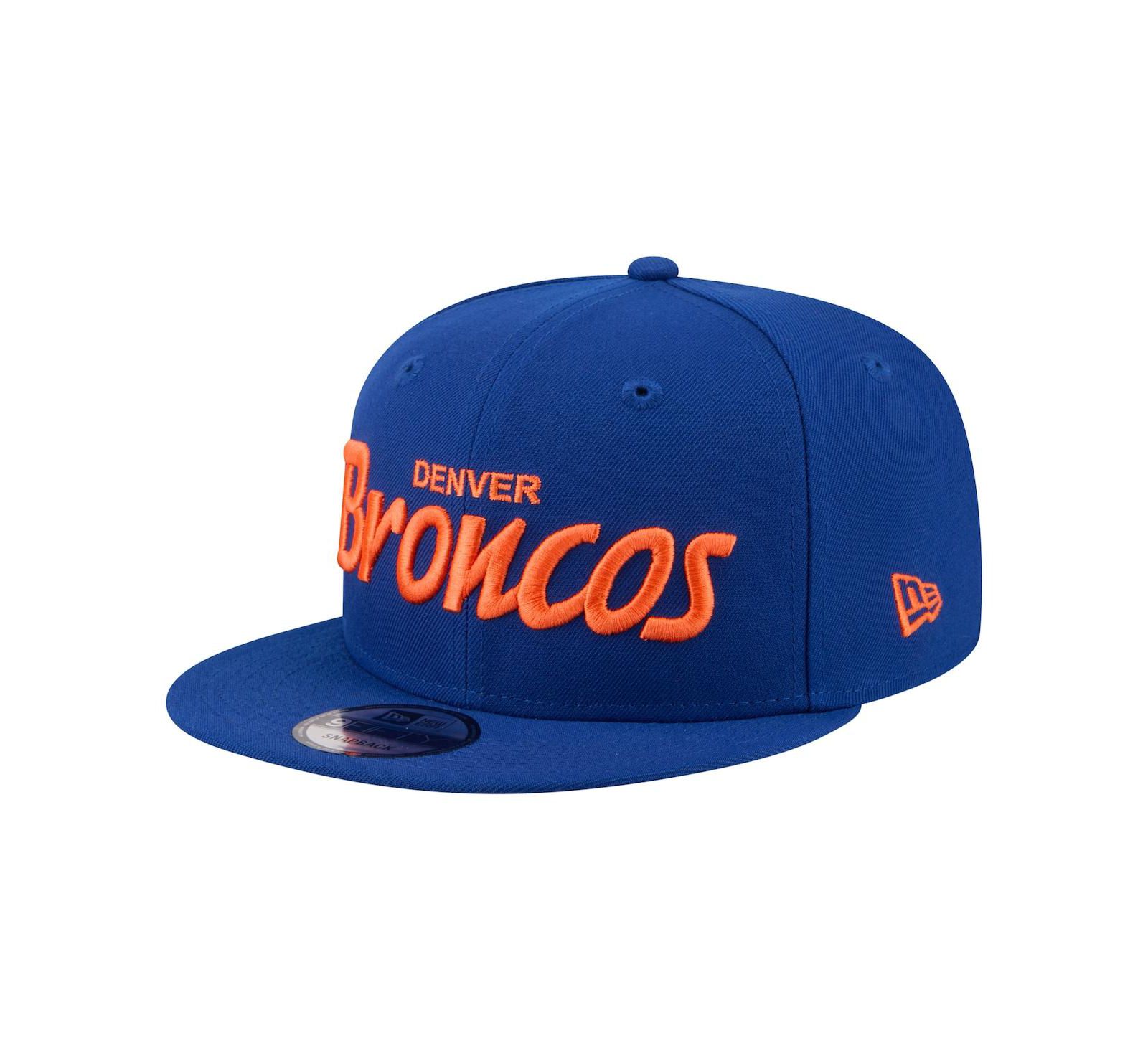 New Era Men's Royal Denver Broncos Core Team Script 9FIFTY Snapback Hat