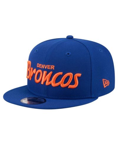 Мужская кепка New Era Royal Denver Broncos Core Team Script 9FIFTY Snapback Hat
