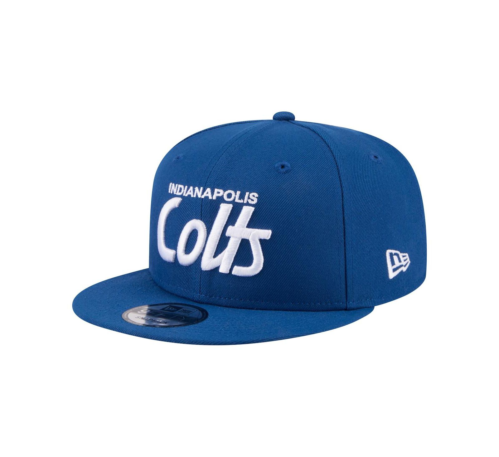 New Era Men's Royal Indianapolis Colts Core Team Script 9FIFTY Snapback Hat