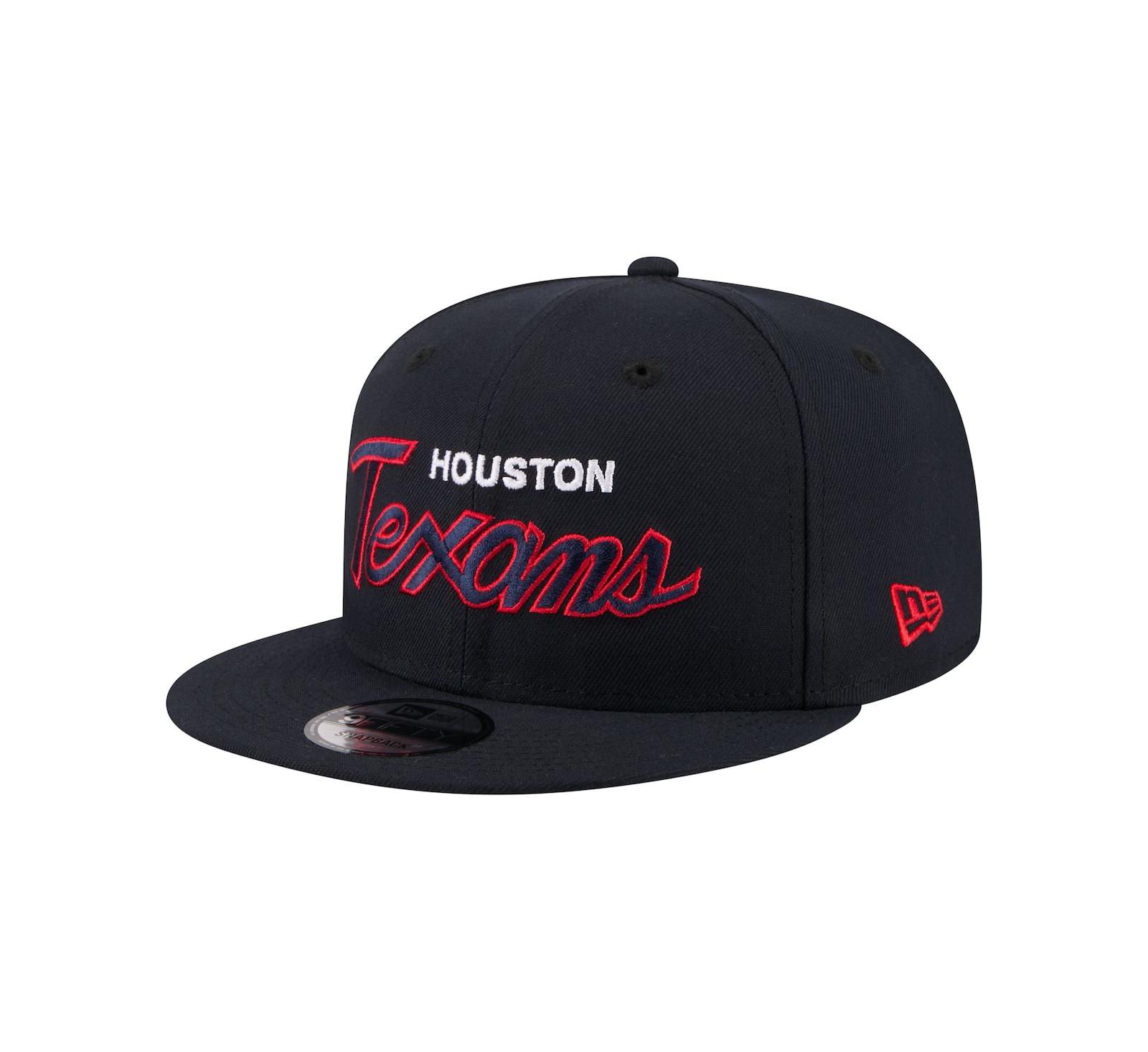 Мужская кепка New Era Houston Texans Core Team Script 9FIFTY Snapback, темно-синяя
