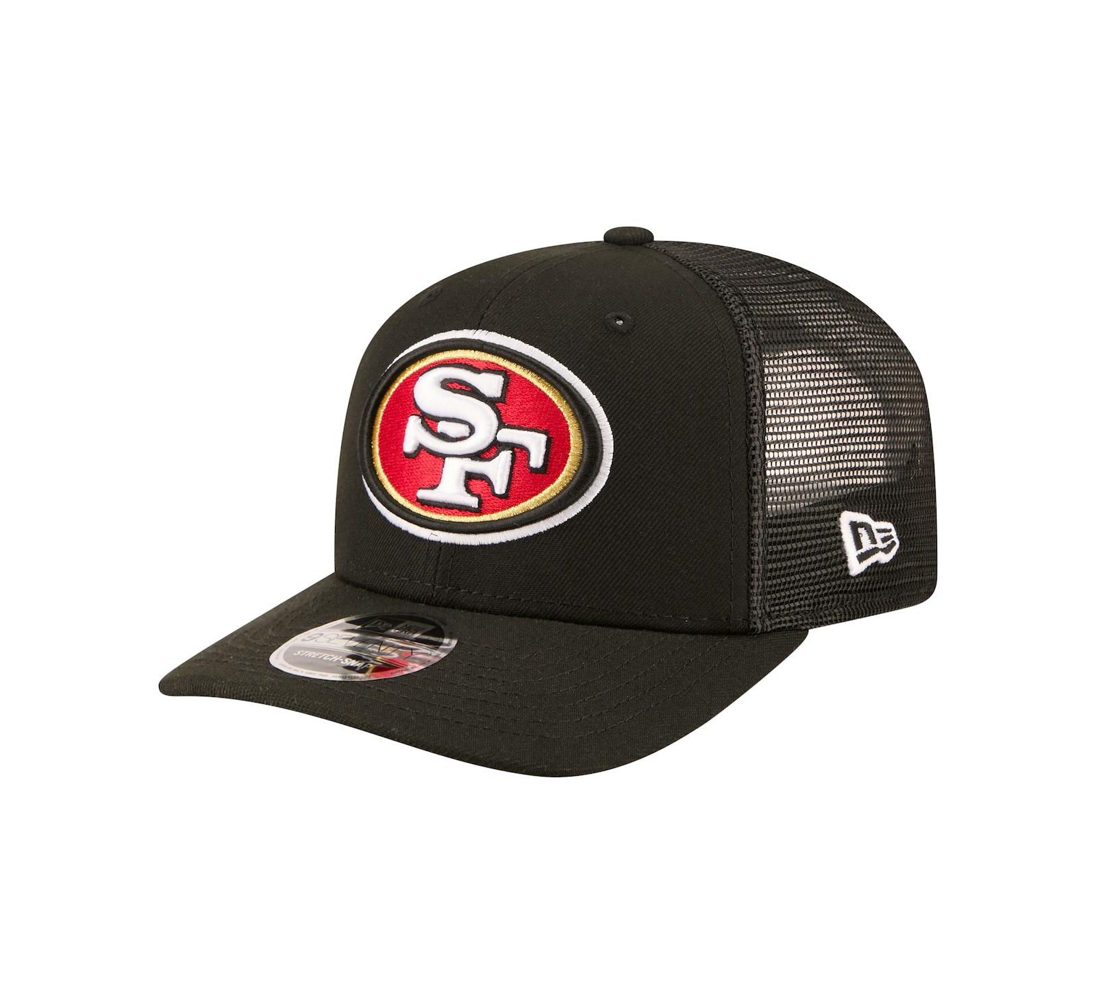 Мужская кепка-тракер New Era Black San Francisco 49ers 9SEVENTY регулируемая