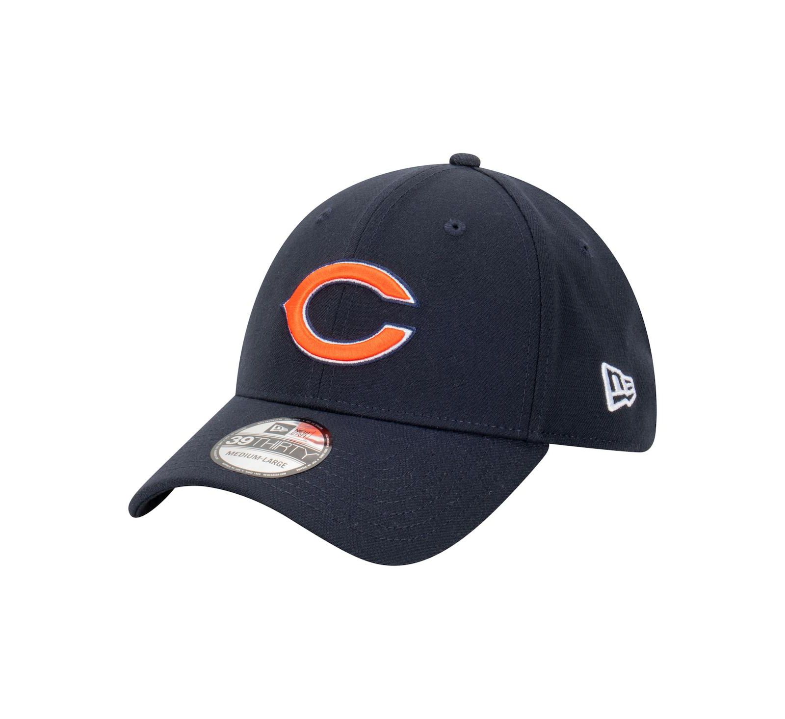 New Era Мужская кепка Chicago Bears Core Team 39THIRTY Flex, темно-синяя