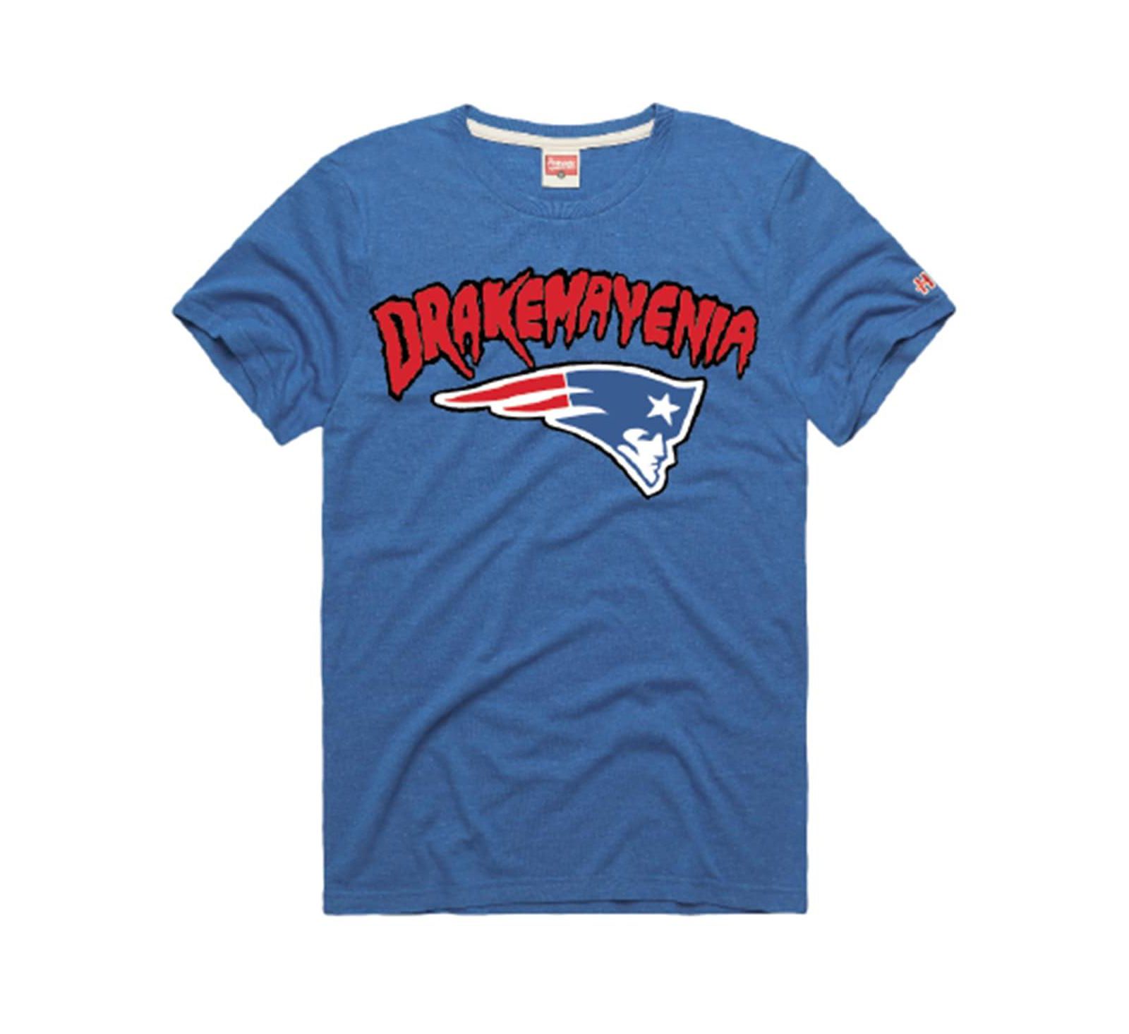 Homage Футболка Drake Maye New England Patriots, Tri-Blend