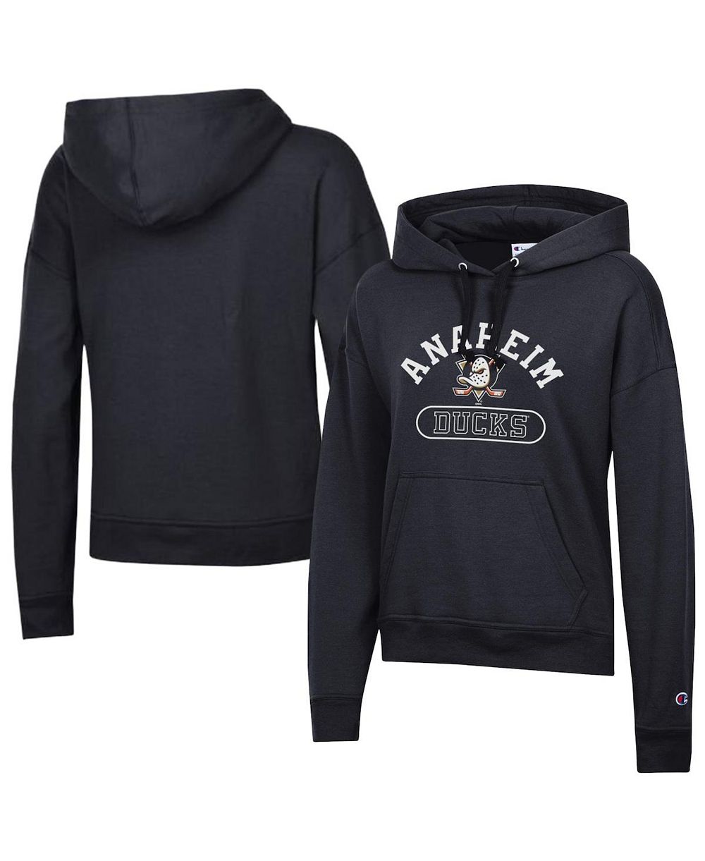Champion Женское черное худи Anaheim Ducks Arched Pill Box