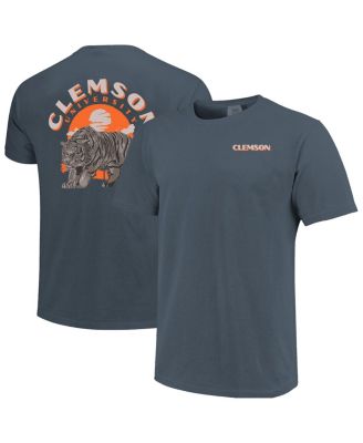 Мужская футболка Image One Navy Clemson Tigers Comfort Colors Team Statue
