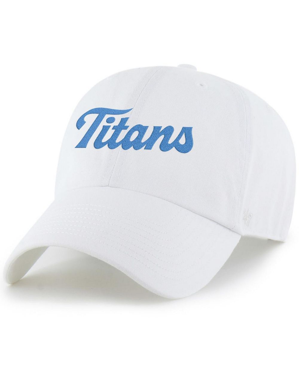 Мужская белая кепка '47 Brand Tennessee Titans Script Clean Up с регулировкой