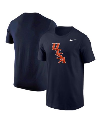 Nike Мужская футболка UTSA Roadrunners с диагональным логотипом Navy