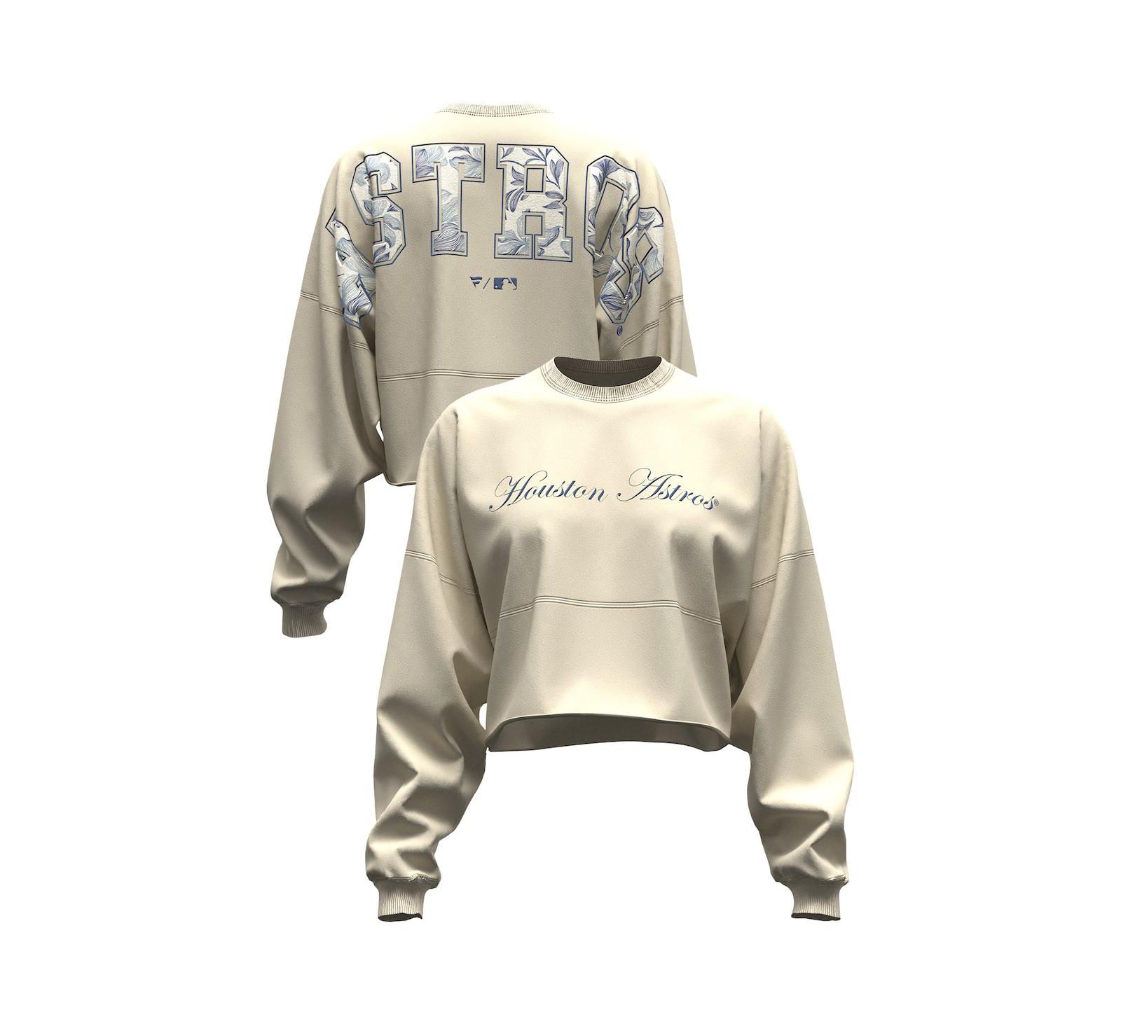 Fanatics Женская укороченная футболка Houston Astros Spirit Floral Script