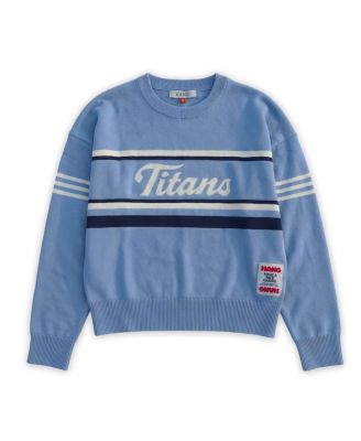 Hang Мужской и Женский свитер с жаккардовым трикотажем Tennessee Titans, голубой