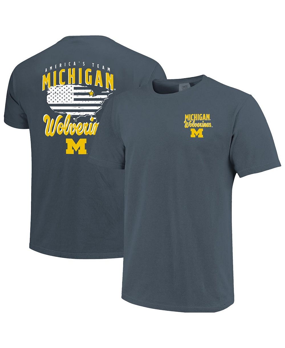 Мужская футболка Image One Navy Michigan Wolverines America's Team