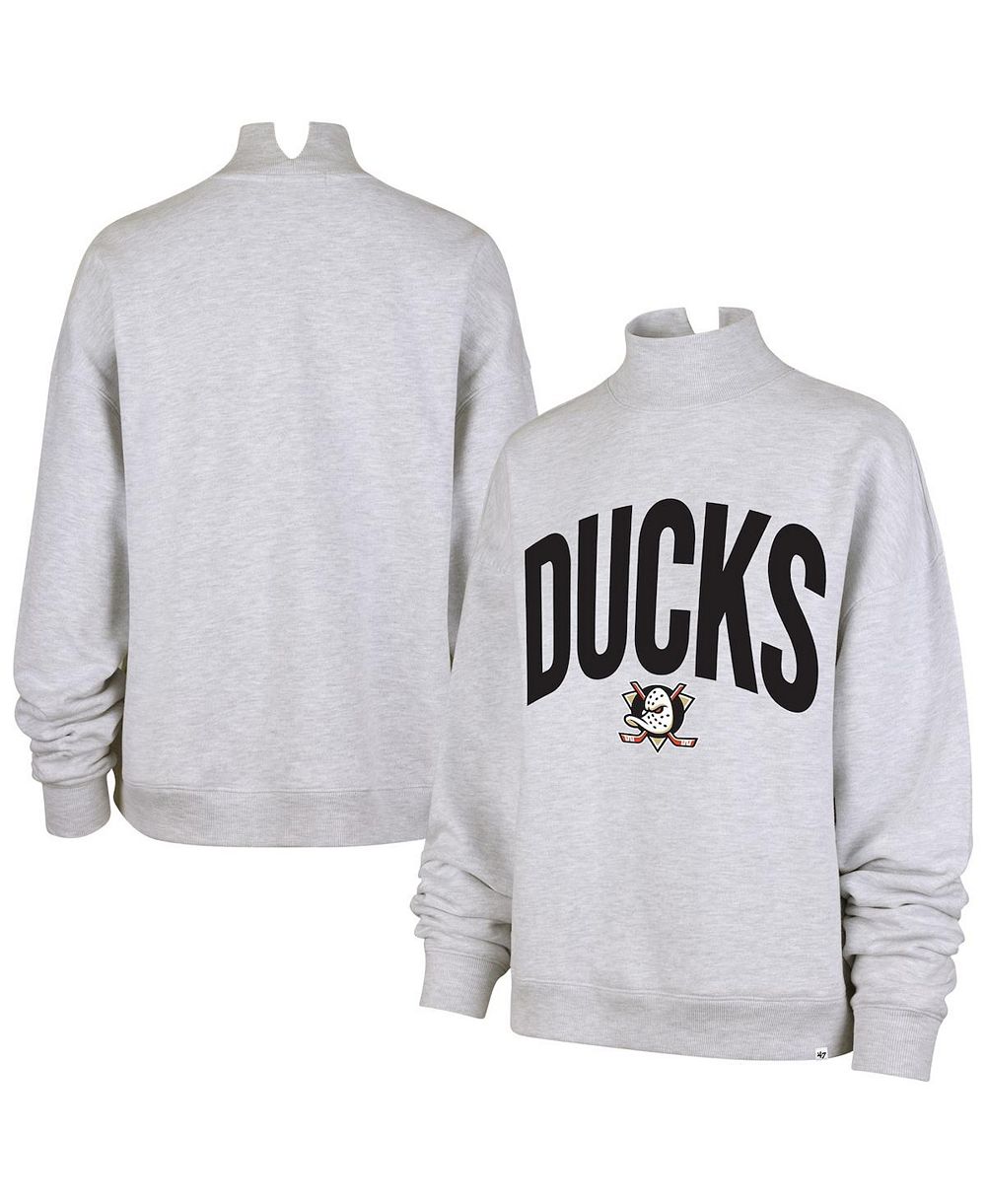 Женское свитшот '47 Brand Heather Gray Anaheim Ducks Subtle Muse