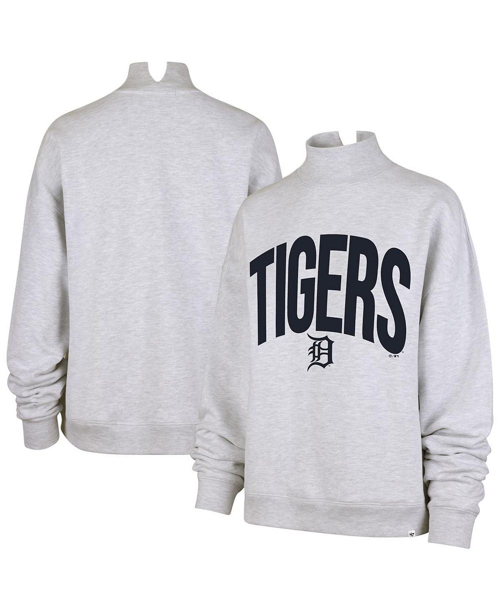 Женская толстовка '47 Brand Heather Gray Detroit Tigers Subtle Muse Mock Neck
