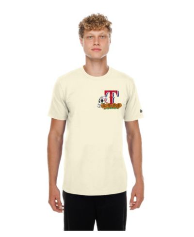 Мужская футболка New Era Texas Rangers Dia de los Muertos Sugar Skull, натуральный цвет