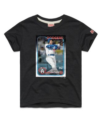 Футболка Homage Shohei Ohtani Los Angeles Dodgers Tri-Blend для мальчиков и девочек