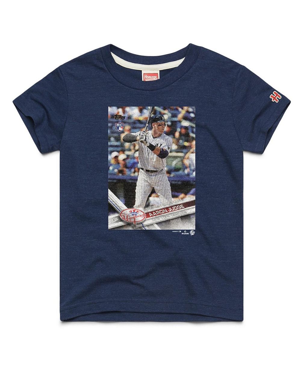 Homage детская футболка Tri-Blend с Aaron Judge New York Yankees Navy