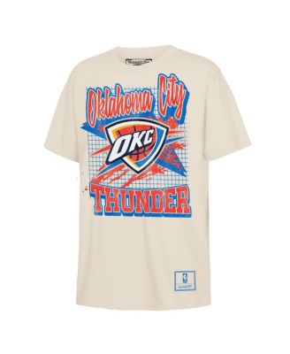 Футболка Mitchell & Ness Big Boys and Girls Natural Oklahoma City Thunder Hardwood Classics Retro Vibe