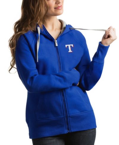 Женский худи Antigua Texas Rangers Victory Full-Zip
