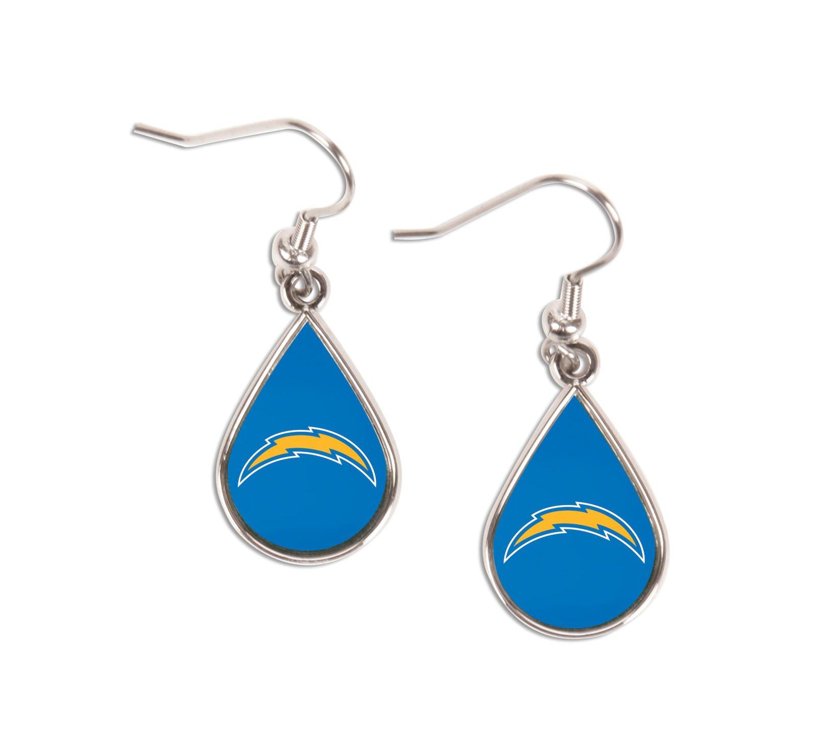 Wincraft Los Angeles Chargers Logo Teardrop Dangle Earrings