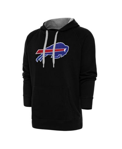 Мужское худи Antigua Buffalo Bills Victory Chenille Pullover, черное