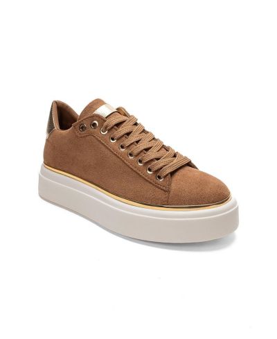 Cognac suede