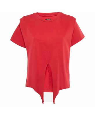Pre-Owned Isabel Marant Women's Slub Cotton Zelito Knotted T T-Shirt