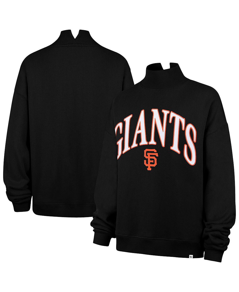 '47 Brand Женская джемпер Black San Francisco Giants Oversized Vantage Mock Neck Sweatshirt