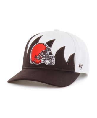 Мужская регулируемая кепка 47 Brand White Cleveland Browns Jagged Hitch