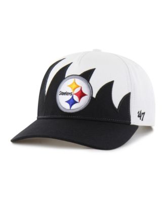 Мужская кепка '47 Brand White Pittsburgh Steelers Jagged Hitch Adjustable